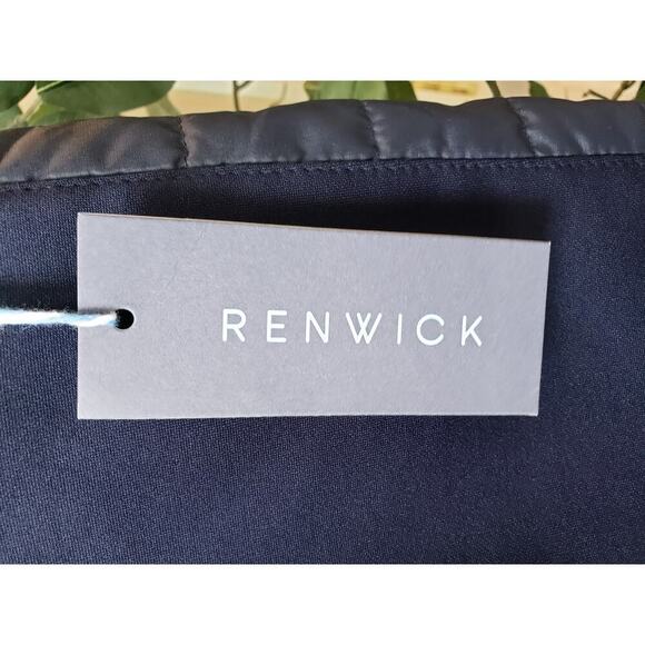 Renwick Puffer Skirt Womens Medium Navy Blue Stretch Winter Side Zipper - Picture 6 of 11